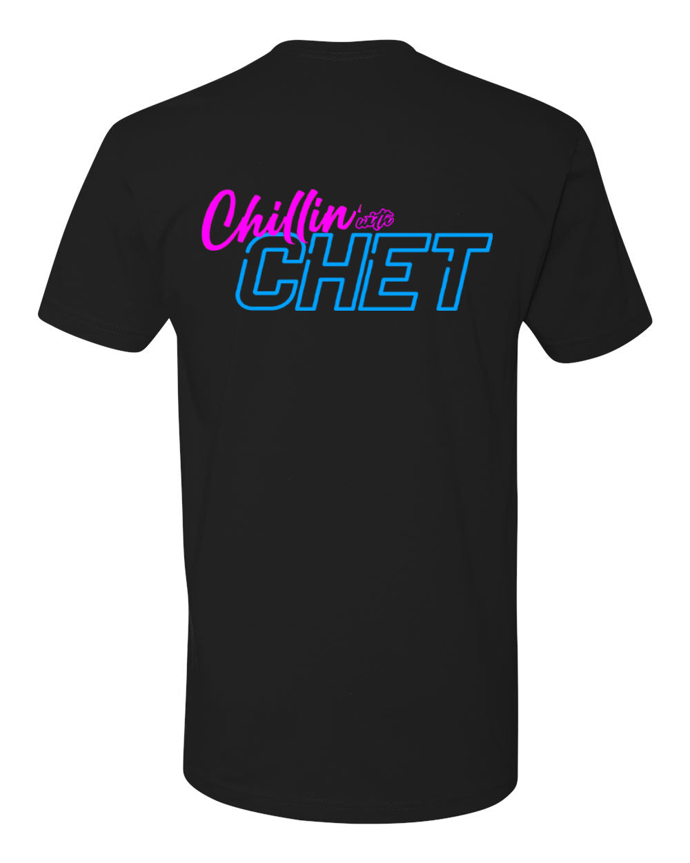 Chillin With Chet Logo T-Shirt (Front & Back)