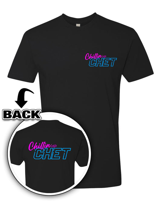 Chillin With Chet Logo T-Shirt (Front & Back)